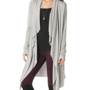 Beautiful, Long, Open Front, Cotton Cover - GRAY